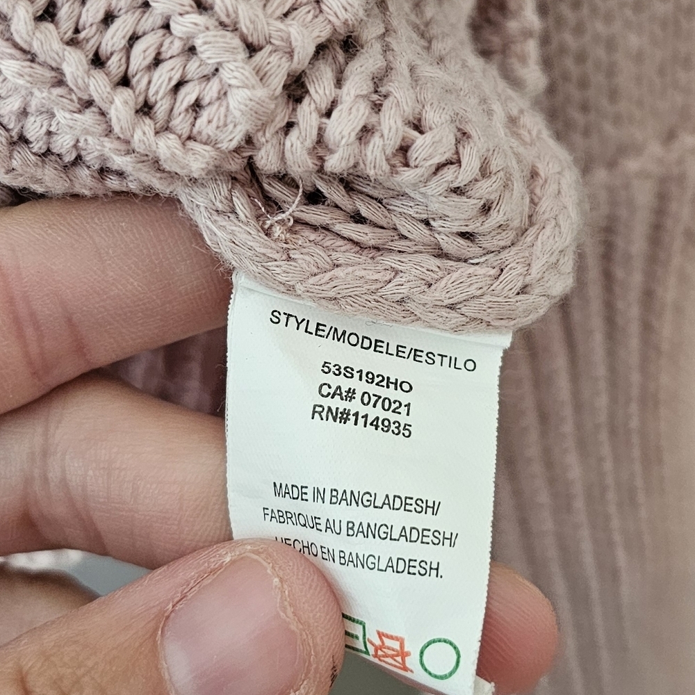 Evereve Ava Classic Knit Pullover Sweater Mauve Mushroom - Picture 10 of 12